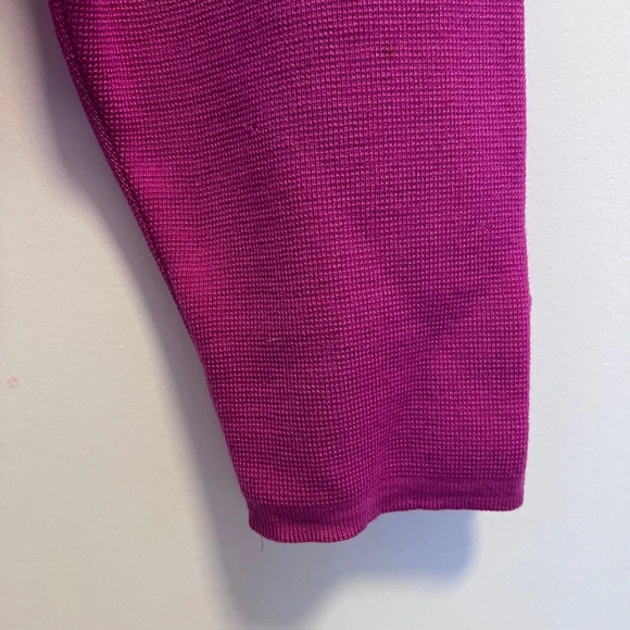 Jaegar vintage wool sweater round neck cardigan pink  jacket gold buttons - Picture 8 of 12